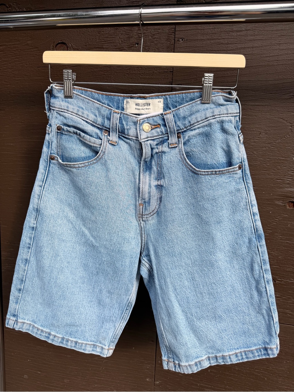 Hollister Light Blue Denim Jorts